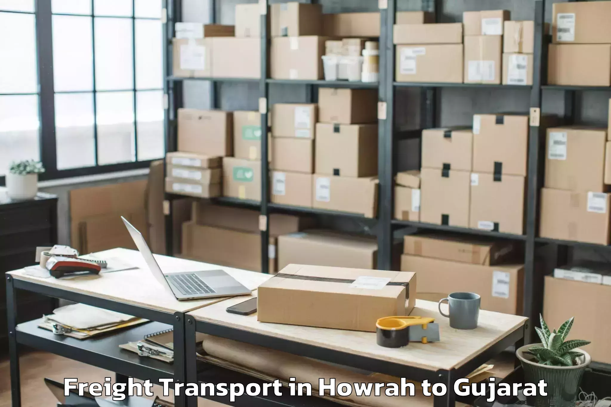 Book Howrah to Bharuch Freight Transport Online